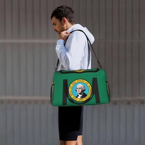 Sac de voyage imprimé Washington noir comme article personnel - 7