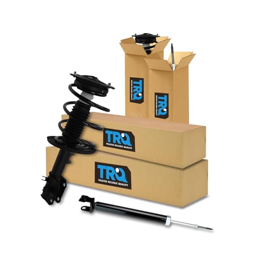 Image of TRQ Front and Rear Complete Strut Assembly & Shock Absorber Kit Complete Strut & Coil Spring Assembly Compatible with 2007-2013 Nissan Altima