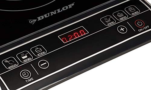 Dunlop Inductiekookplaat, 1600 watt, digitaal display en sensorknoppen, oververhittingsbeveiliging, timer, 6… - Image 6