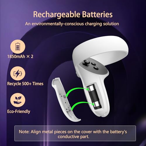 Station de charge Oculus Quest 2 avec batteries et câble type C - 2