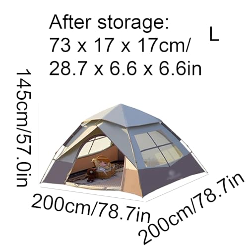 Carpa automática pop-up para camping exterior portátil miniatura 2
