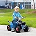 Aosom Kids ATV Quad Car, 6V Four-Wheeler Ride on Toy for Kids with Forward Backward Function, Wear-Resistant Wheels for Toddlers Ages 18-36 Months, Blue