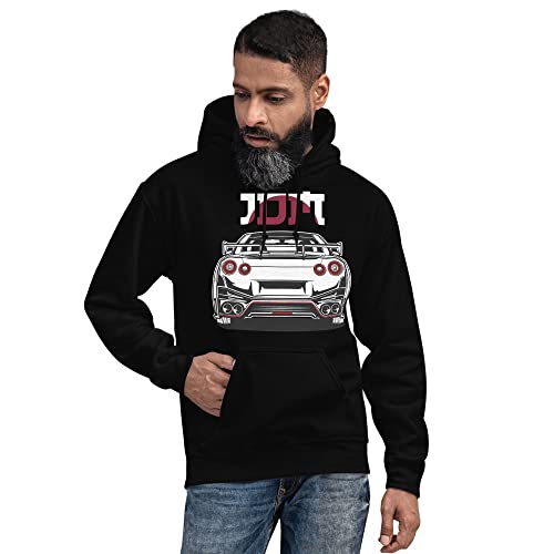 R35 Skyline GTR Rear Tail Lights JDM Unisex Hoodie4
