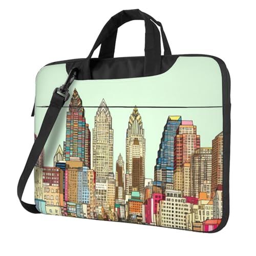 Design delicato: ogni custodia per computer con colori vivaci e motivo artistico, l'immagine su entrambi i lati, resistente allo sbiadimento per un uso prolungato (si consiglia di lavare a mano, appendere ad asciugare). È un ottimo regalo per uomini, donne, ufficio o lavoro, viaggi d'affari