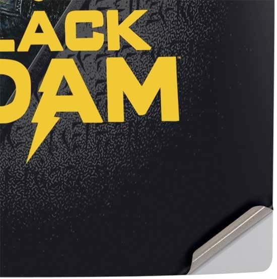 Skinit Decal Gaming Skin Compatible with PS5 Pro Console - Officially Licensed DC Comics Black Adam Movie Art Character and Logo Design