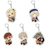 Sonsoke Chilchuck & Marcille - Juego de 5 llaveros acrílicos para decoración de cosplay (1), multicolor, L