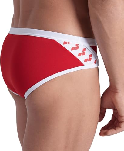 Image of ARENA Men's Icons Solid Swim Briefs Professional Training Swimsuit Sports Trunk