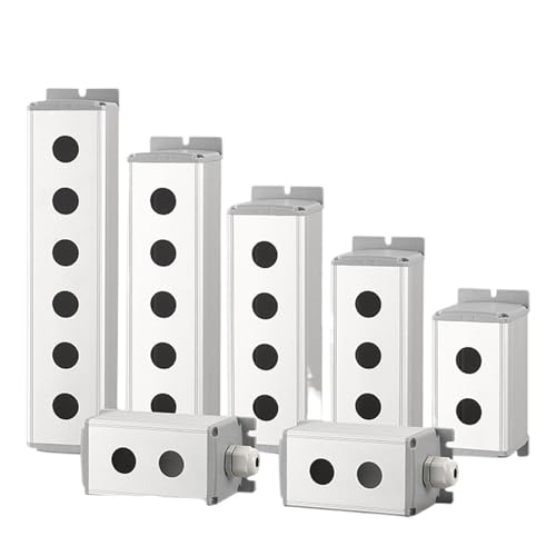 Boîte de commutation en aluminium et bouton métal pour finition premium