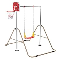 Amazon.co.jp: 鉄棒 室内 屋外 折りたたみ 11段階高さ調節 ブランコ