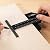 Woodraphic Signature Professional Dual Function Scriber Gauge for Measuring and Marking - All in One Aluminum Steel Framing Tool for Professional Carpentry Use - 14 inch(New) Imperial