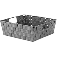 whitmor woven strap shelf tote