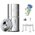 Purewell PFAS-Free 6-Stage Gravity Water Filter System with PC Water Level Window, Certified to Reduce Lead, Total PFAS (Forever Chemicals), Mercury, and Chlorine, SF-2.25G