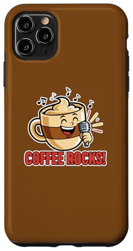 Coffee Rocks �吺�ŉ̂� �ʔ��� �ʟ����������� �W���[�N ���[���A �X�}�z�P�[�X iPhone 11 Pro Max �p