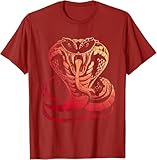 BIVIPO Cobra Snake Zoo Reptile Venom Snake T-Shirt (XX-Large,Red)