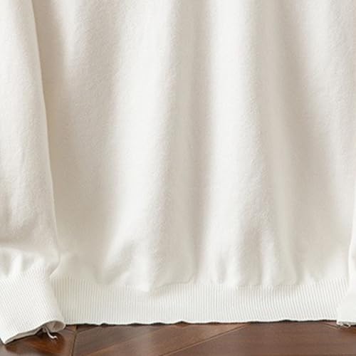 Men's V-Neck Long Sleeved Sweaters Casual Knitted Pullover Solid Color Business Top4