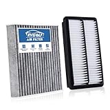 RVgolf Engine+Cabin Air Filters Fit 2021-2025 2026 for Acura TLX L4 2.0L, 2018-2025 2026 Honda Odyssey V6 3.5L Engine Air Filter Replacement Automotive Accessories CF11182 CA12061