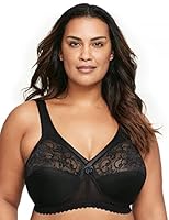 Glamorise Women's Figure MagicLift Original Wirefree Support #1000 Full Coverage Bra, Black, 40H US
