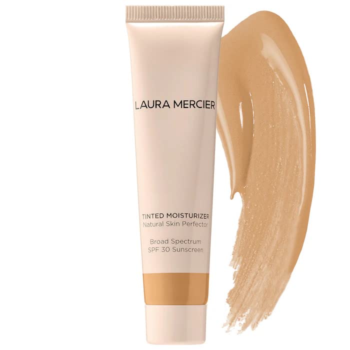 Laura Mercier Hidratante tintado natural perfector de la piel de amplio espectro SPF 30 - Tamaño mini 0.8 fl oz (4W1 Tawny)