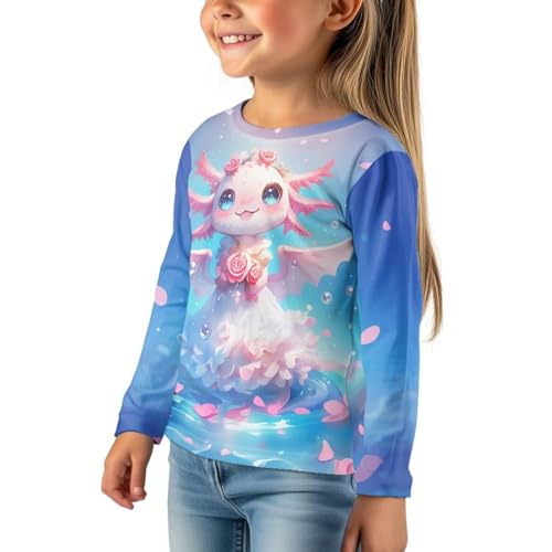 Image of WELLFLYHOM Long Sleeve T-Shirt for Boys Girls 3-16 Years Old Tee Tops Crewneck Pullover Shirts Fall Outfits