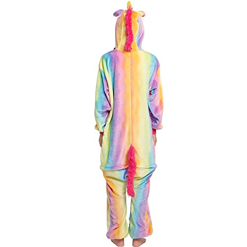 Costume da unicorno, da adulto, tuta, pigiamone