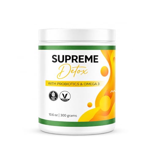 Supreme Detox Fiber Powder Advanced Digestive Health & Regularity Formula with Natural Ingredients Supports Gut Wellness & Daily Regularity 10.6 oz / 300 g
