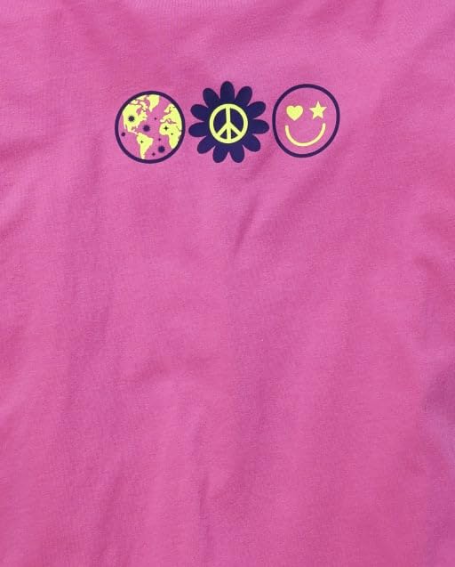 Image of Sugar & Jade Girls' Teen Short Sleeve Oversized Graphic T-Shirt