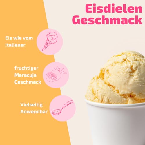 Maracuja-Eispaste für fruchtiges aromatisches Eis » Auch zum Verfeinern von leckerem Eis, Desserts, Getränke, Pralinen Torten und vielem mehr » Inhalt 250 g – Bild 3