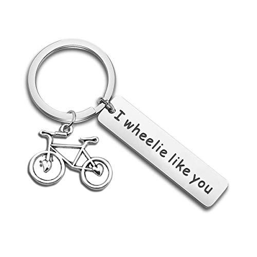 bobauna I Wheelie Like You Bike Keychain for Couple Boyfriend Girlfriend