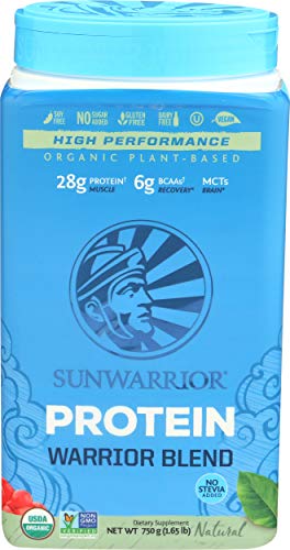 Sunwarrior Organic Vegan Protein Powder with BCAAs and Pea Protein