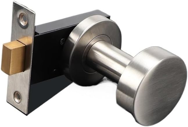 304 Stainless Steel Invisible Door Lock Hidden Single-Side Background Wall Double-Side Handle(5pcs White)