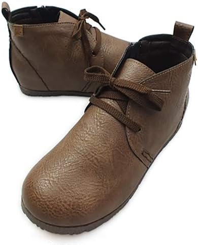 Amazon マスチェッタ 快適クッション カジュアルレースアップショートブーツ レディース 3e 22 0cm ブラウン Maschietta マスチェッタ ブーツ ブーティ
