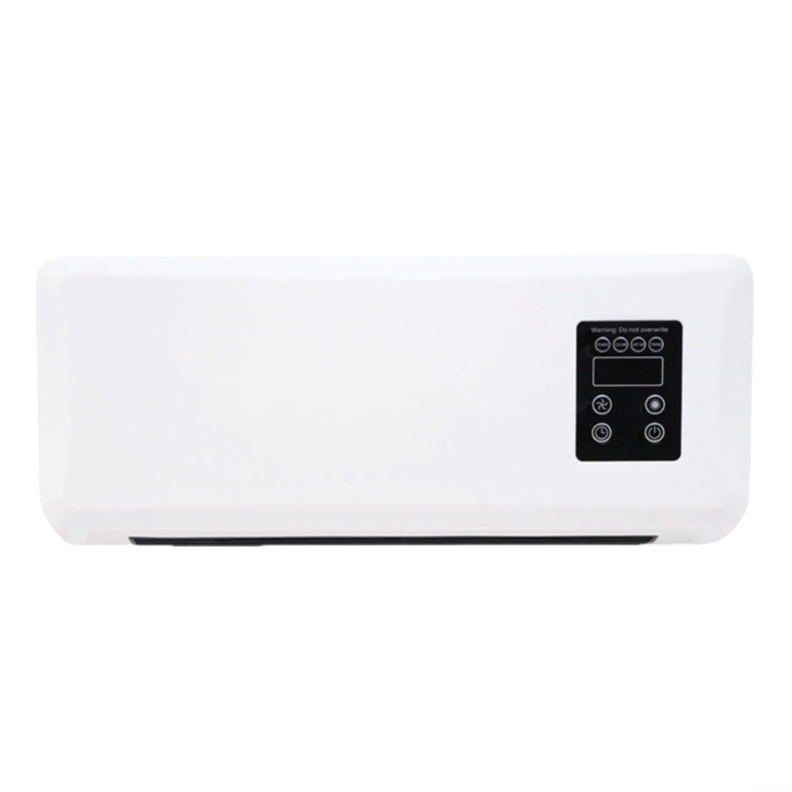 Ventilatore per condizionatore d'aria da parete, unità di riscaldamento e raffreddamento 2 in 1, silenzioso, piccolo AC per camera da letto e bagno, bianco (standard bianco)