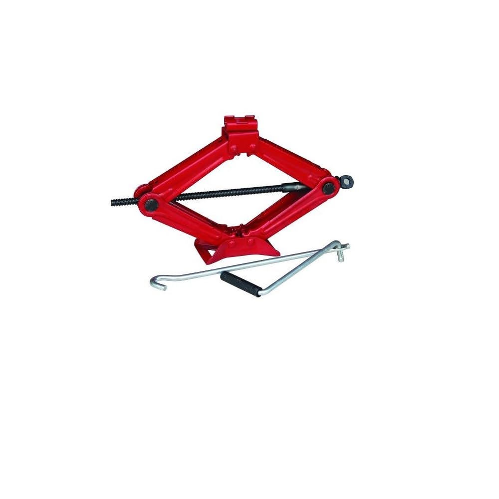 Compatible con Seat Alhambra Kit DE Emergencia EN Carretera para Coches Gato PANTÓGRAFO DE 2 TONELADAS con Base DE Acero Y Llave GIRATORIA+TRIÁNGULO+Chaleco Fluorescente+Estuche