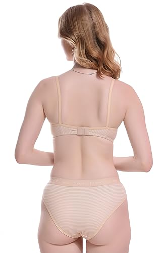 Image of new blue eyes Women Lingerie Set Full Coverage Non-Padded Women Cotton Bra Panty Set Sexy Bra Panty Set Women Innerwear Sets