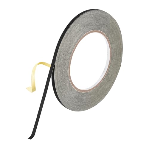 Image of MECCANIXITY Insulating Acetate Roll Cloth Adhesive Tape, 0.2in x 98ft Black Electrical Heat Resistant Fabric Tape for Laptop Electric Automotive Guitar Repair Wire Harness