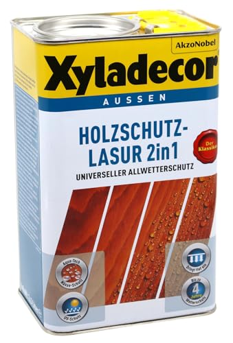 Xyladecor 2in1 Holzschutzlasur eiche 2,5L Holzschutz Lasur Holzlasur