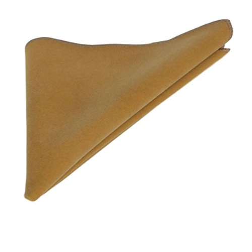 King & Priory Luxury Tawny Brown Velvet Pocket Square