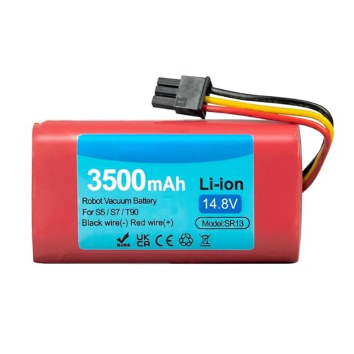 14.8V 3500mAh Battery Compatible for Qihoo 360 S5 S7 S7Pro X9 T90 LiDAR Robot Vacuum Cleaner