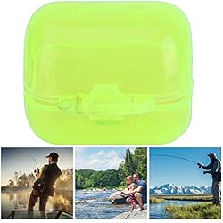 Aparejos Para Pescar Chipirones Roberee Caja de Anzuelo de Pesca -50 Piezas de plástico Amarillo Fluorescente Calamar señuelo Anzuelo Caja Cubierta Accesorio de Pesca