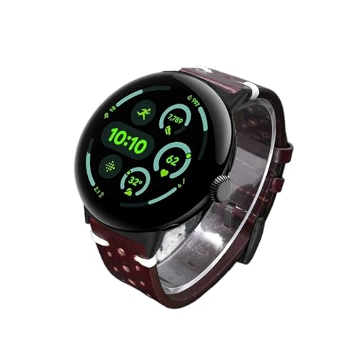 [ANGIRSFPO] U[Xgbv Google Pixel Watch 3 45mm XgohANZT[oh Google Pixel Watch 3 2 1 41mm YuXbgɓK(Black wine red-1,For