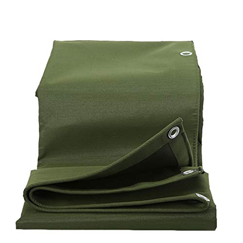 RY Canvas Rainproof Cloth/Thick Wear-resistant Waterproof Cover/Crepe Sunshade Cloth Sun Tarpaulin/Truck Garden Plant Cover Cloth (Size : 8x10m)