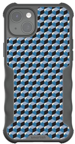 Smartish® iPhone 15 Plus MagSafe Armor Case - Gripzilla [Heavy Duty + Rugged] - This Side Up - Drop Tested 6FT - Shockproof - Geometric Design - Color Block - Fits Apple iPhone 15 Plus