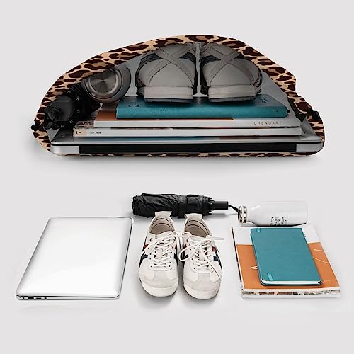 Image of Leopard Printing Drawstring Backpack Bag Sport Gym Sackpack Durable Waterproof Lightweight for Men Women Beach Bag String Bag