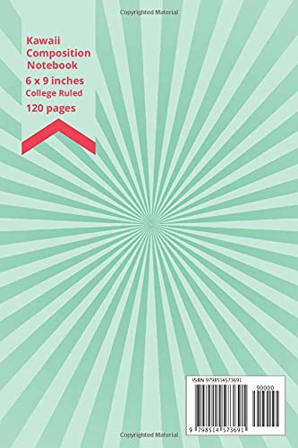 Miniatura 2 de Kawaii Composition Notebook Cutie Pie Cute college ruled exercise book for girls, teens, college students and teachers