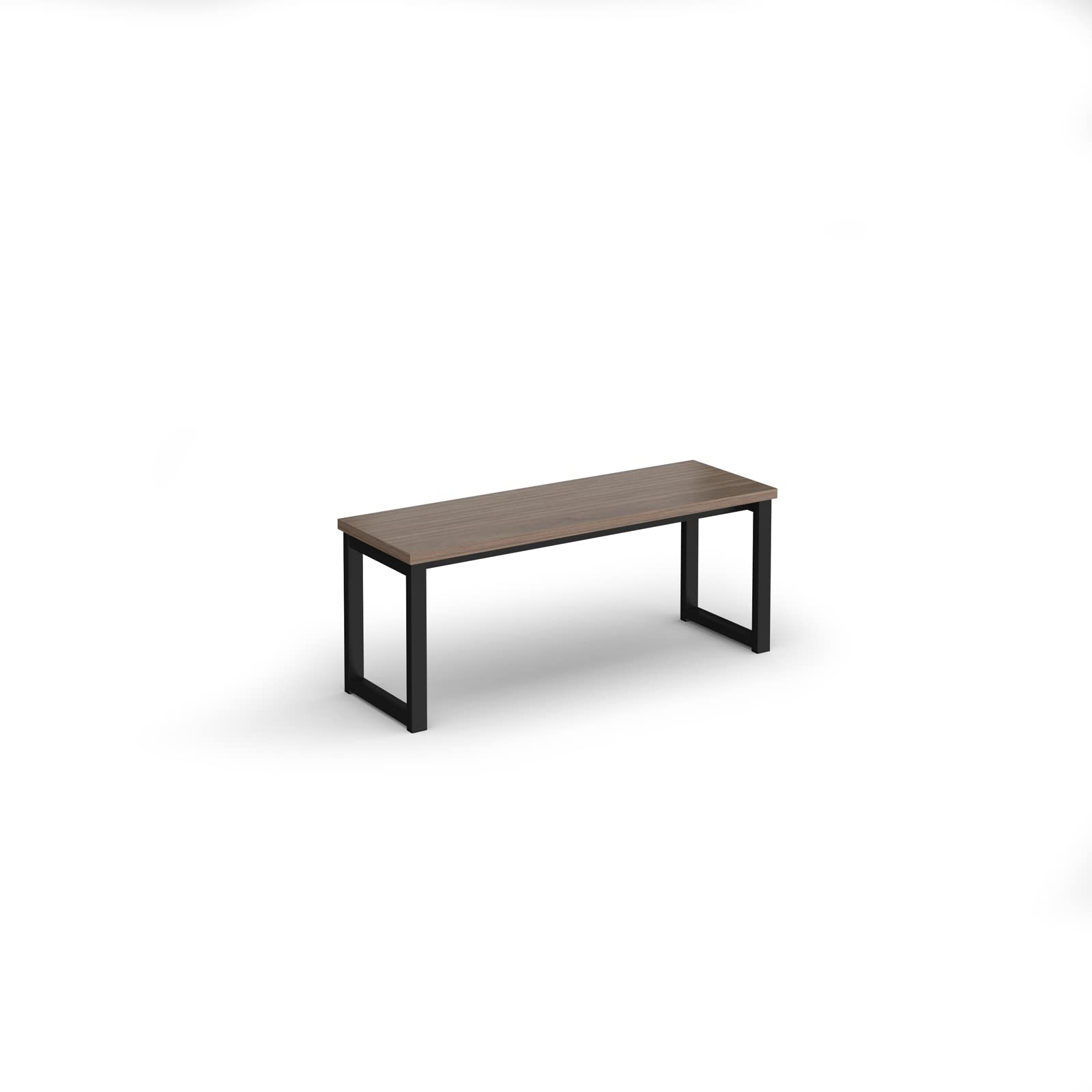 Mr OfficeOtto benching solution low bench - black frame, 1050, Barcelona Walnut