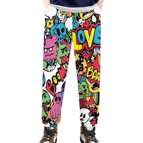 Boys Sweatpants Joggers Pants Youth Active Athletic Casual Workout Clothes Kids Sports Pant with Pockets Size 4-15Y