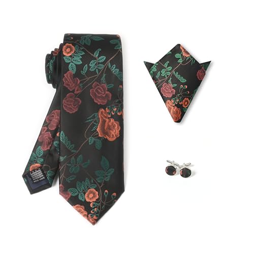 Image of Men's Tie Gift Set - Tie, Pocket Square & Cufflinks