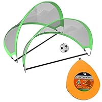 Algopix Similar Product 10 - Hey Play Pop Up Soccer Goals Set of