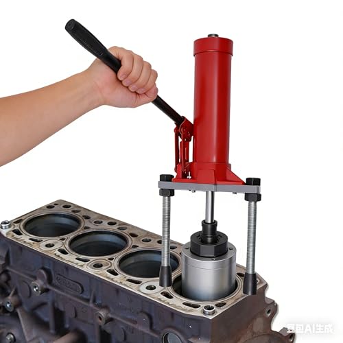 Herramienta extractora de cilindros hidráulicos para reparación de motores automotrices, elimina mangas de cilindros de 80 a 140 mm con capacidad de 20 toneladas para aplicaciones secas y húmedas