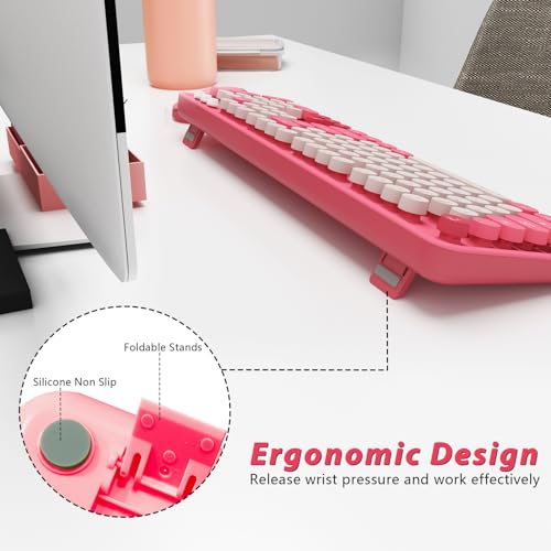 Image of Colorful Wireless Keyboard and Mouse for PC Laptop